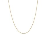 14K Yellow Gold Cable Rope Chain 18 Inches (1.35mm)